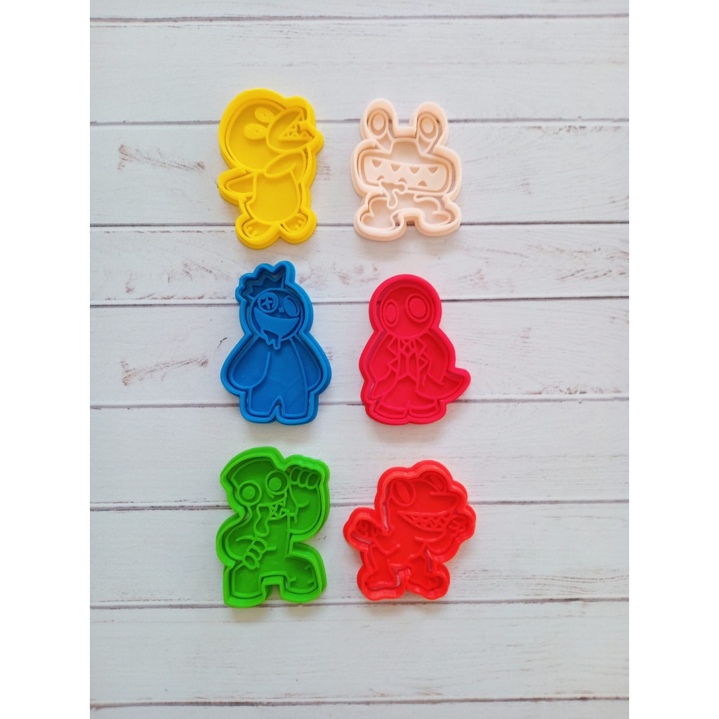 Qualidade de Grau Alimentício  Cortador de Biscoitos em Formato RAINBOW FRIENDS