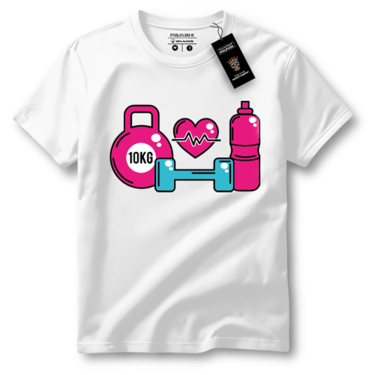 Camiseta Masculina Estampa Academia Life Style Tecido Premium 100% Algodão