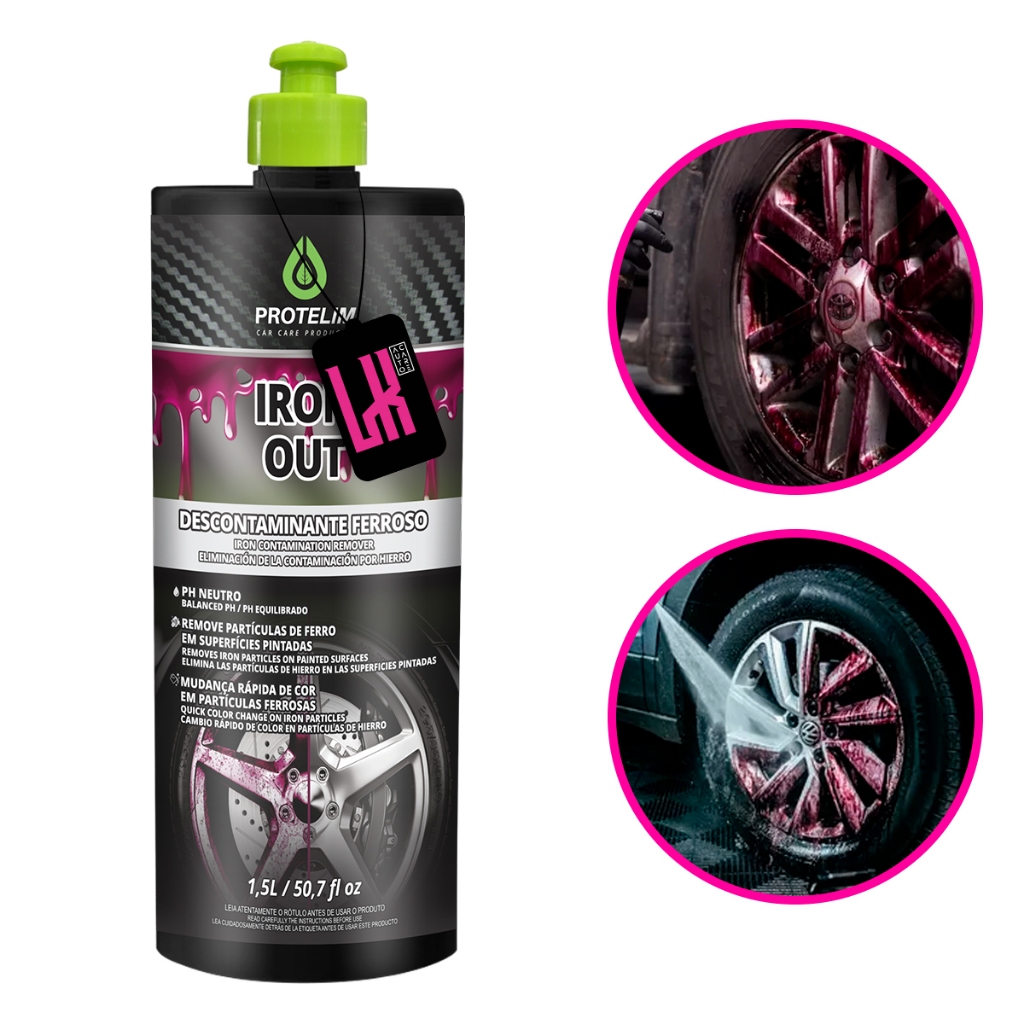 Iron Out 1,5L Protelim - Descontaminante Ferroso - Limpeza Rodas