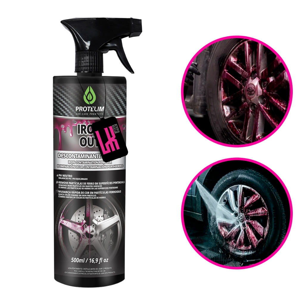 Iron Out 500ml Protelim - Descontaminante Ferroso Lava Rodas