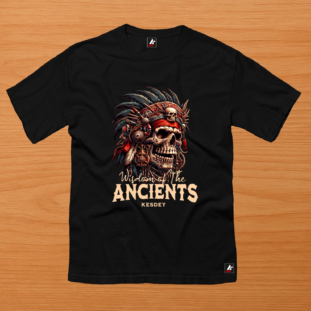Camiseta Streetwear Masculina Feminina camisa 100% Algodão Estampada CAVEIRA ANCIENTS
