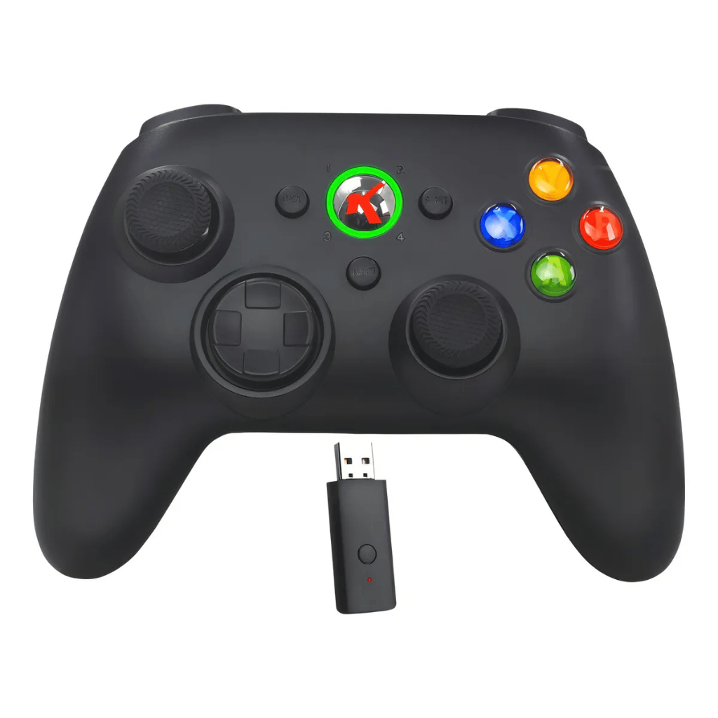 Controle Sem Fio Recarregável para Xbox 360 e Computador com Joystick Manete
