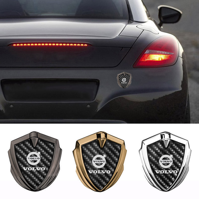 Adesivos de Emblema Metálico 3D para Estilização Automotiva, Acessórios de Decoração Externa para Volvo XC40 XC60 XC90 V
