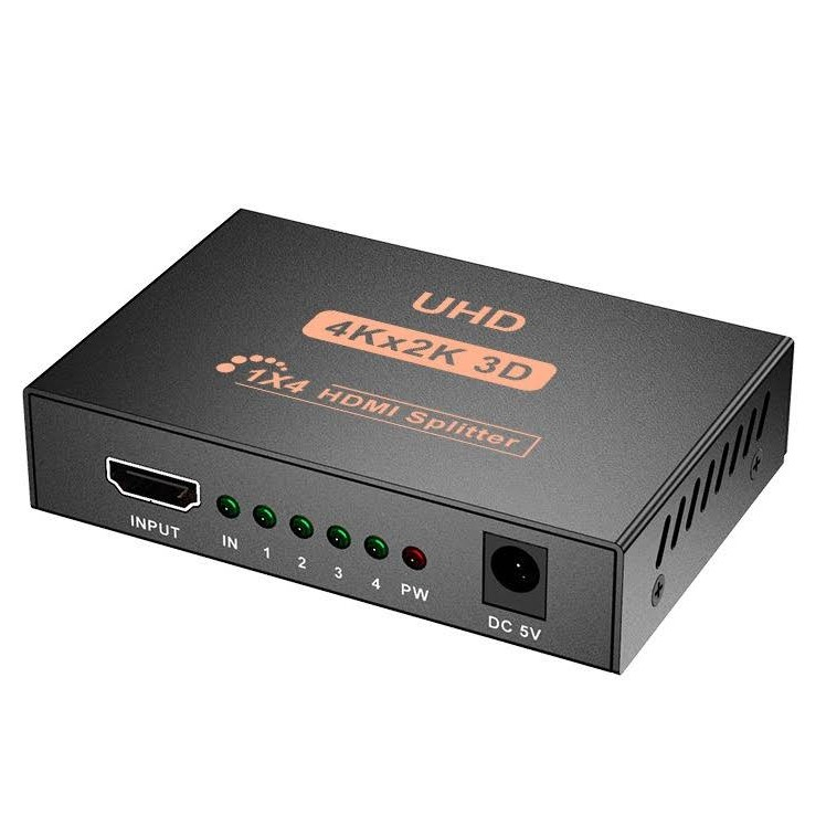 Splitter 1x4 ou 1x2 UHD 4K 2160p Distribuidor Repetidor