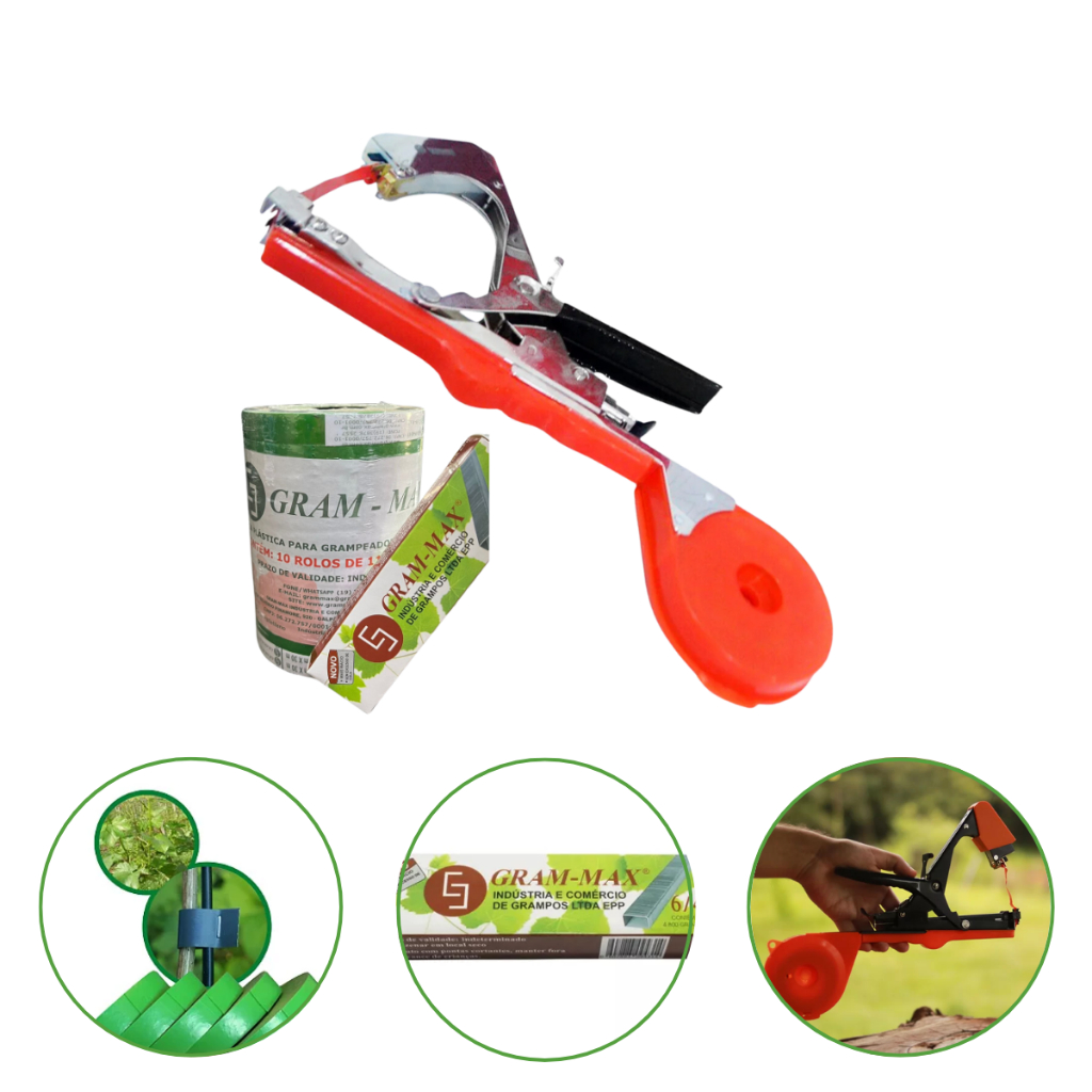 Alceador Yamaho Grampo Fita Verde Grampear Jardim 1 unidade