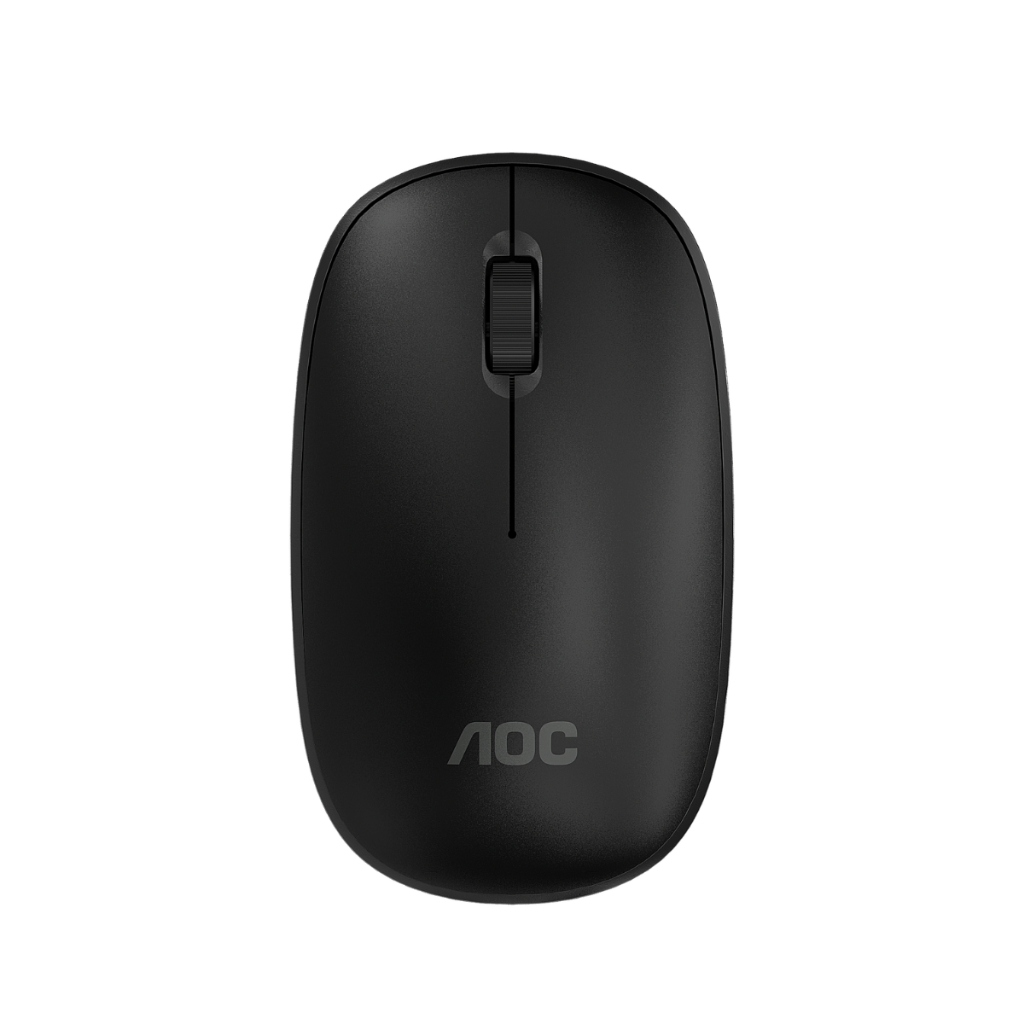 Mouse Óptico Sem Fio Wireless 2.4 Ghz 1600 DPI - Preto - AOC
