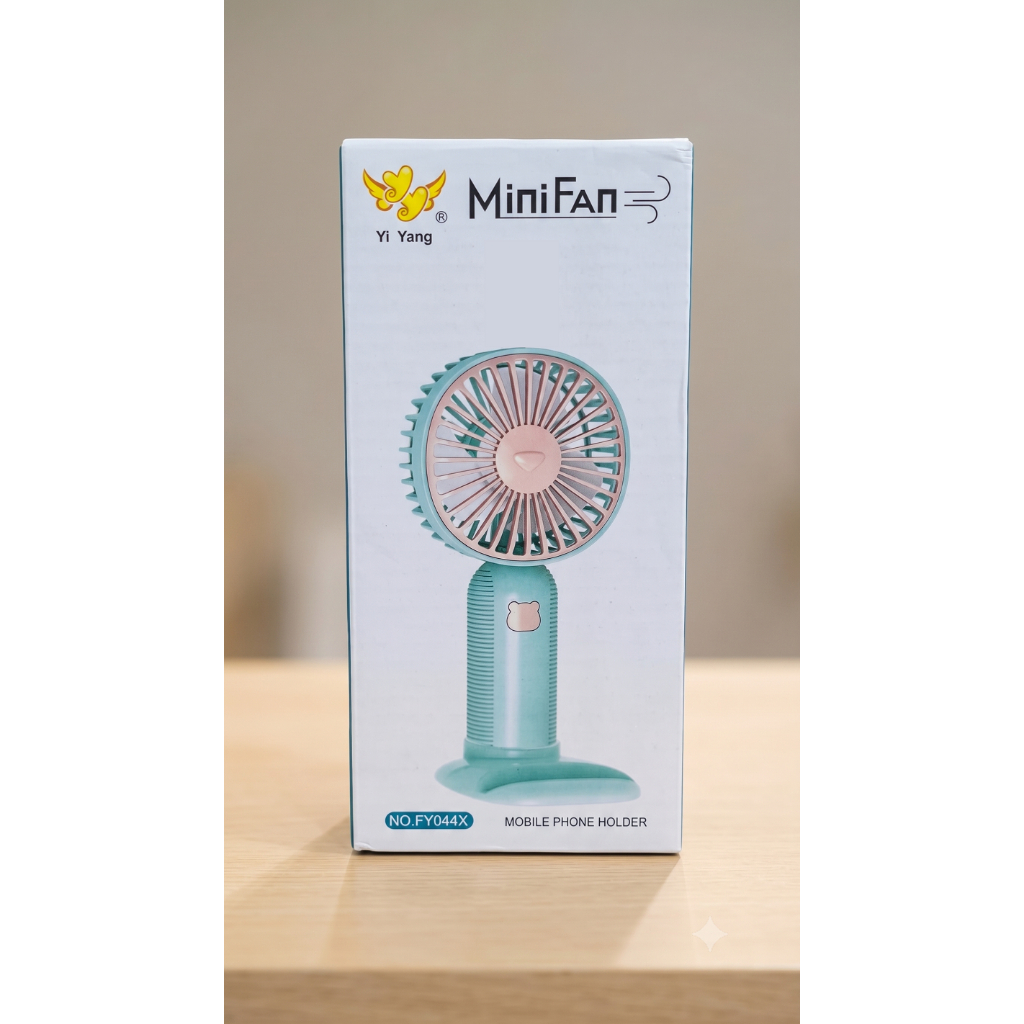 Ventilador de mão mini com base poderoso recarregavel