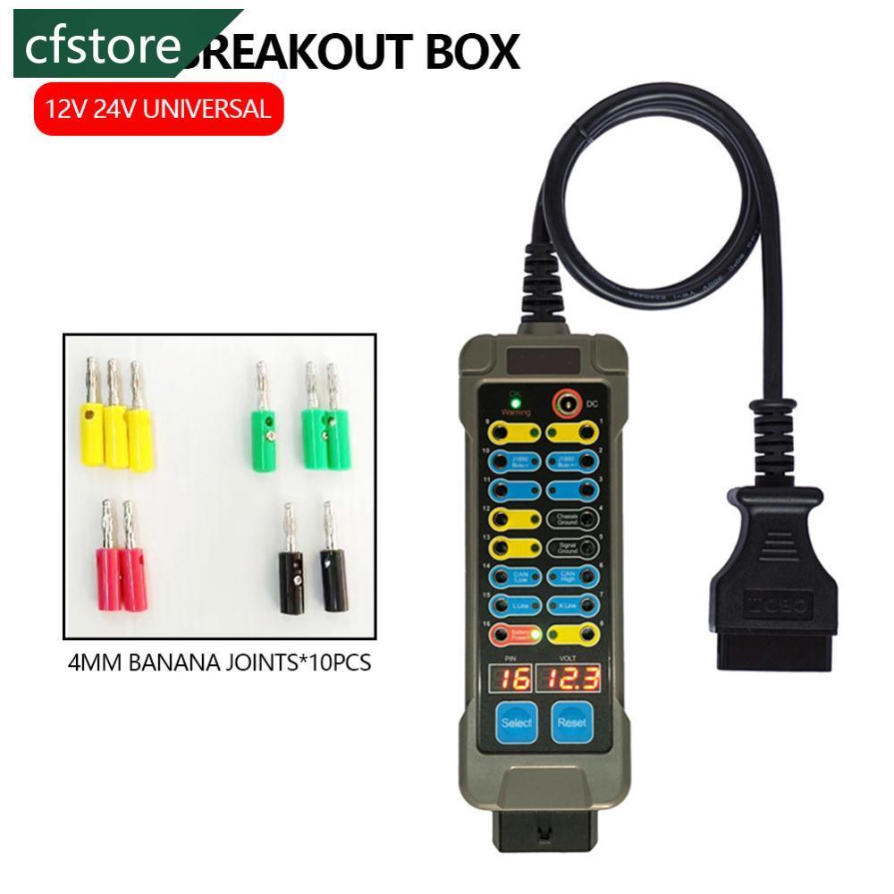 CFSTORE Carro OBDII Auto Break out Box Obd Breakout Detector De Protocolo Com Pin Car Obd2 Interface Monitor Articulaçõe