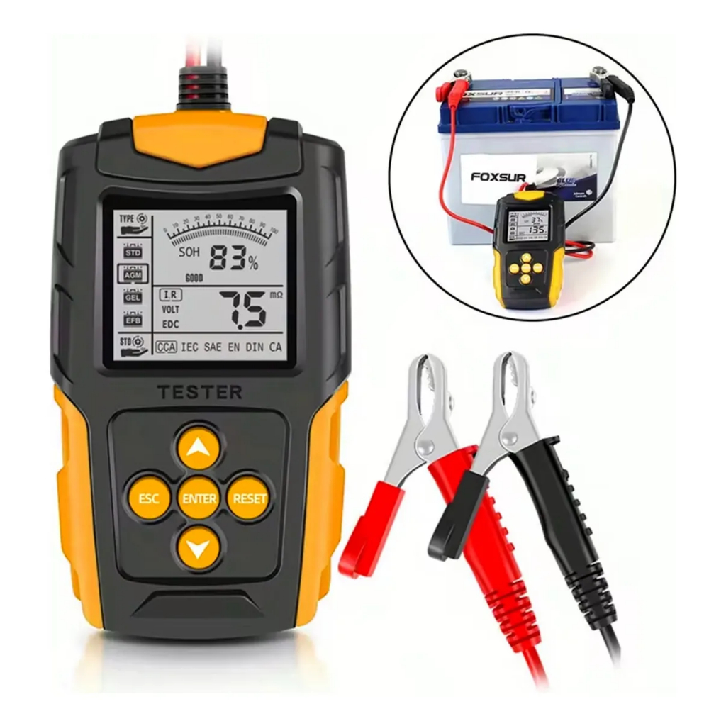 12V/24V Teste Analisador Bateria Ferramentas Reparo Carros 3ah-200ah