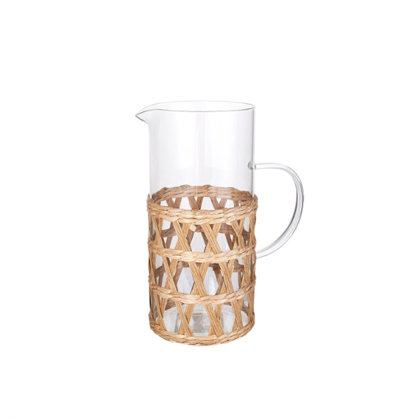 Jarra Vidro C/Sisal Braided 1,3L