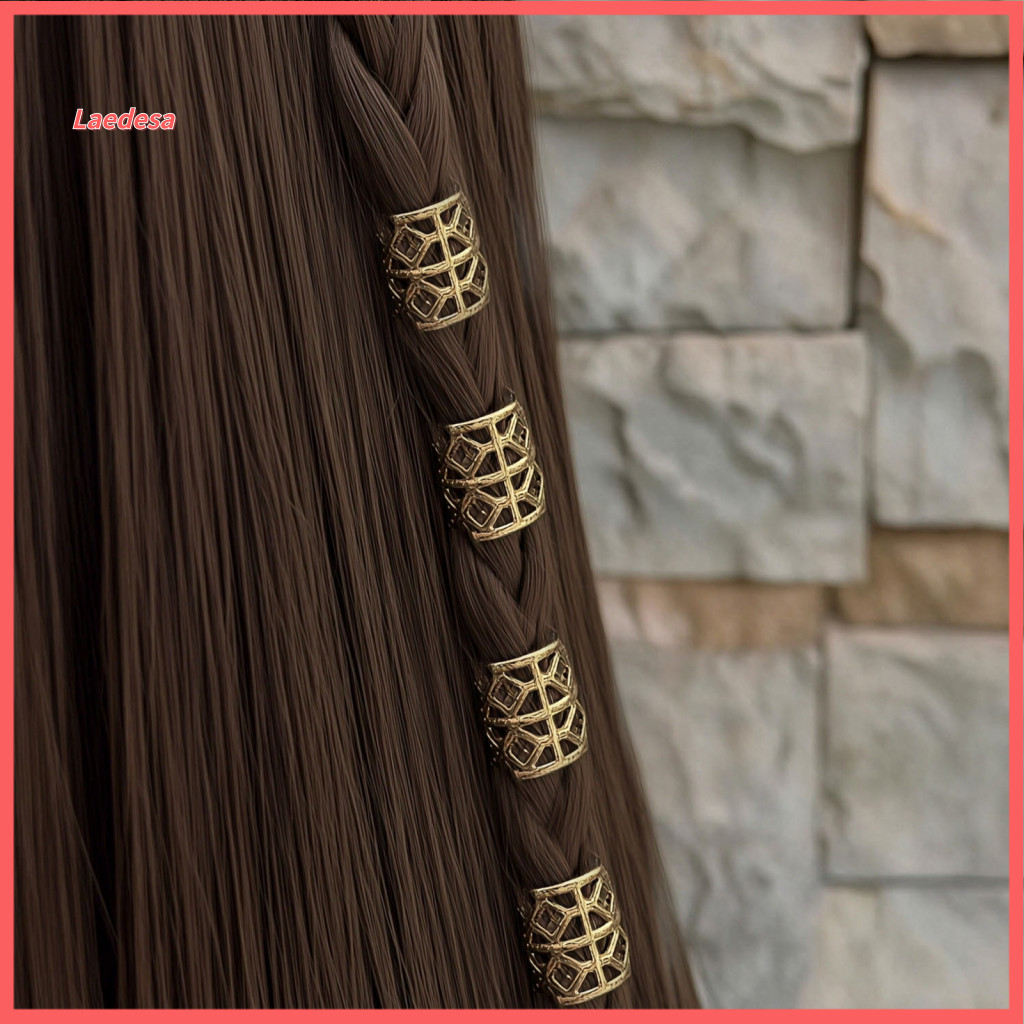 Dreadlock Hair Accessories Cuffs for Dreadlocks 80pcs Beads Rings Open Design Hollow Alloy Braided Jewelry for Festivals