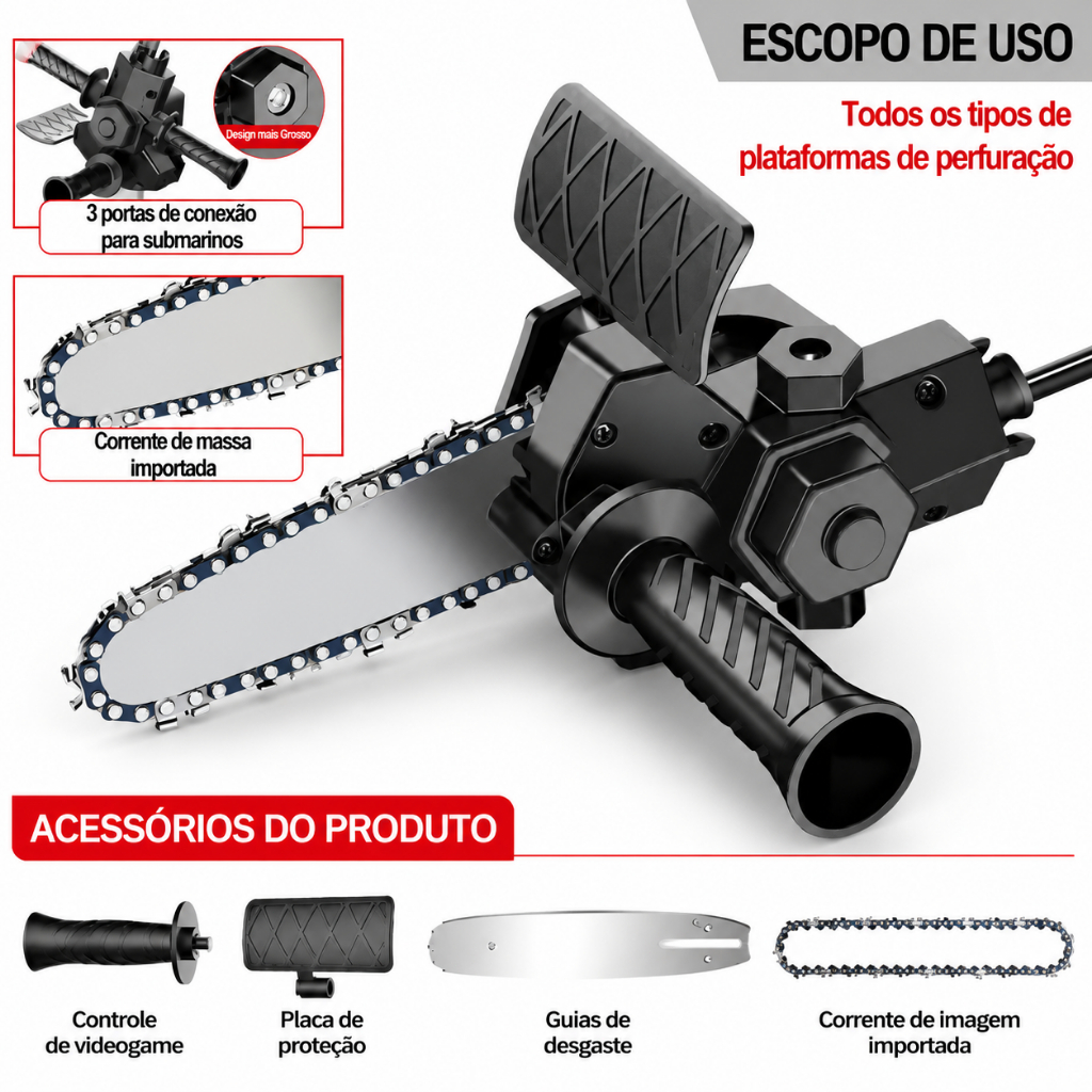 4 Inch Cordless Portable Electric Chainsaw Mini Rechargeable Chainsaw for Wood Pruning