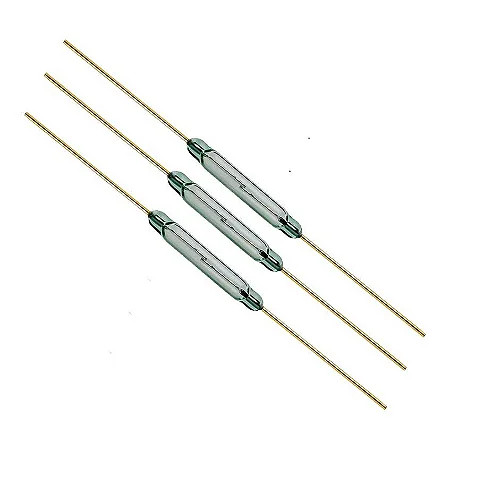 20 Pçs Ampola Reed Switch Dourado  Sensor Magnético