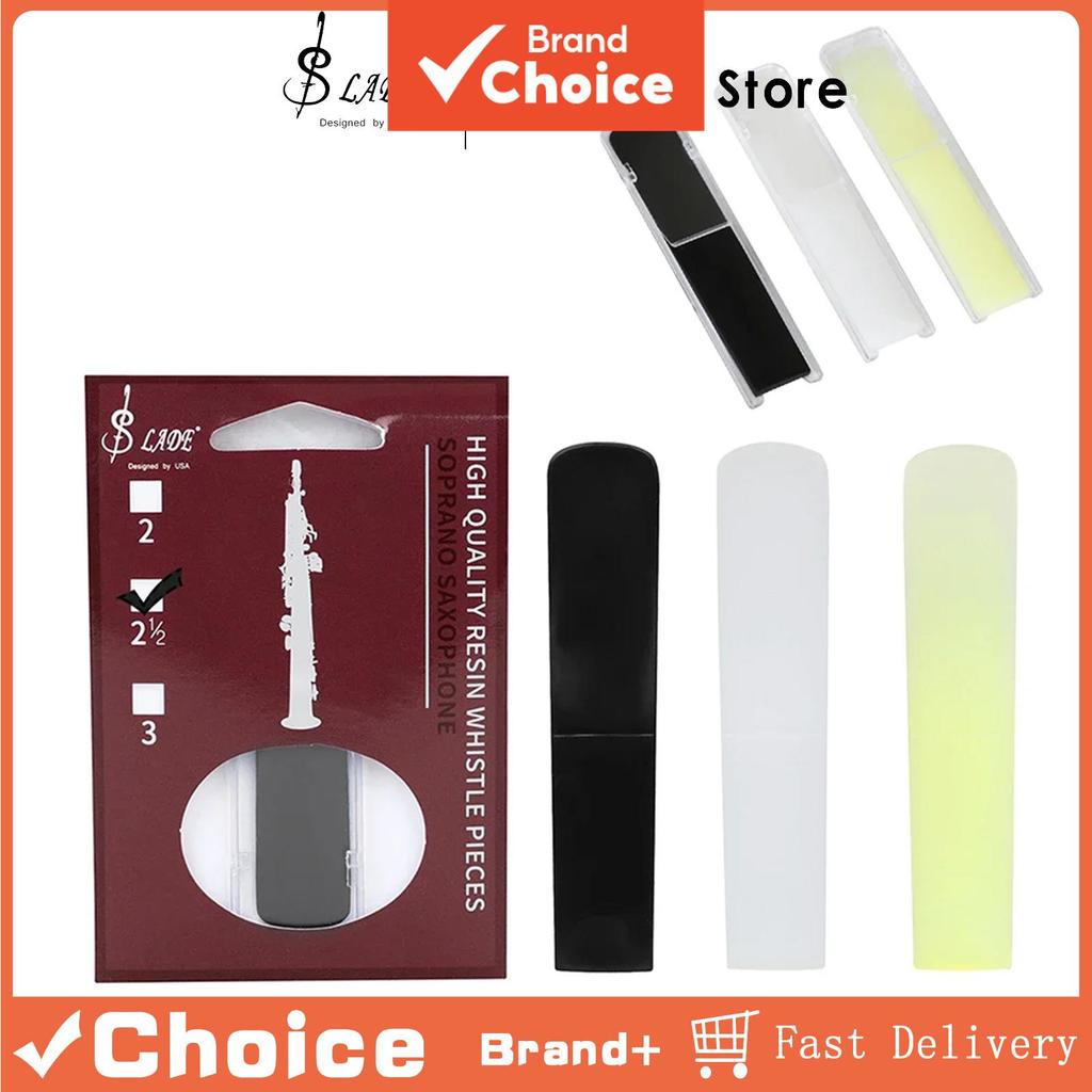 SLADE Soprano Saxofone Reed 2.5 Resina Individual Clipes Resistente Ao Desgaste ND75 Alta Qualidade Sax Acessório Presen