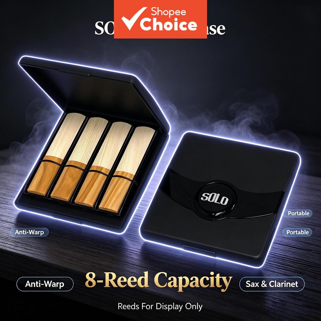 SOLO Saxofone Reed Caso 4 Capacidade Anti Urdidura Caixa De Armazenamento Para Alto Tenor Soprano Sax Bb Clarinete Acess