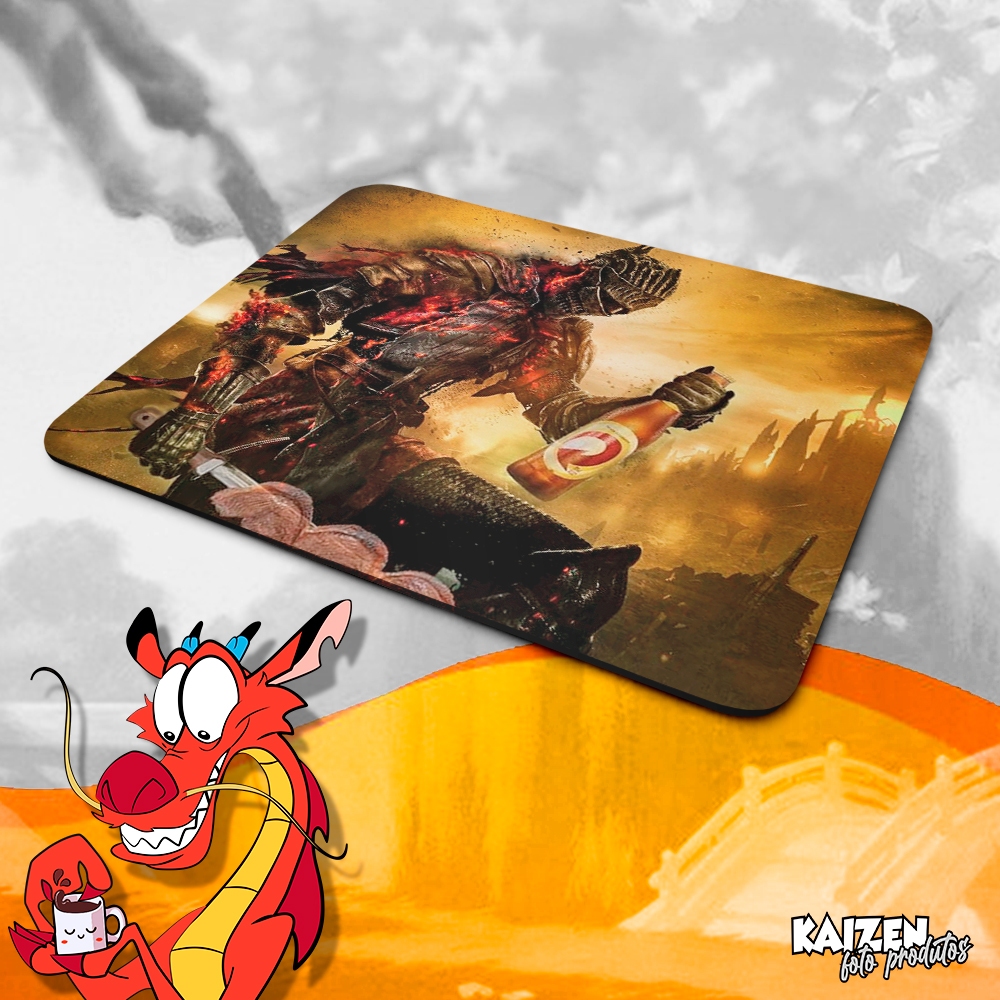 Mousepad Meme - Dark Souls Churrasco - Jogos - Games - Social Credit