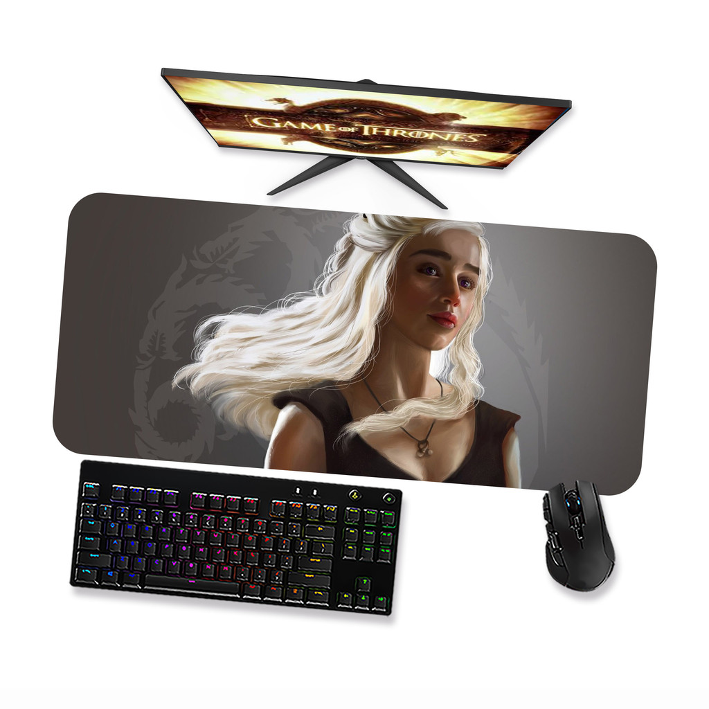Mouse Pad Gamer Grande  GAME OF THRONES Daenerys Targaryen 1  90x40 80x40 60x40 70x30 45x40
