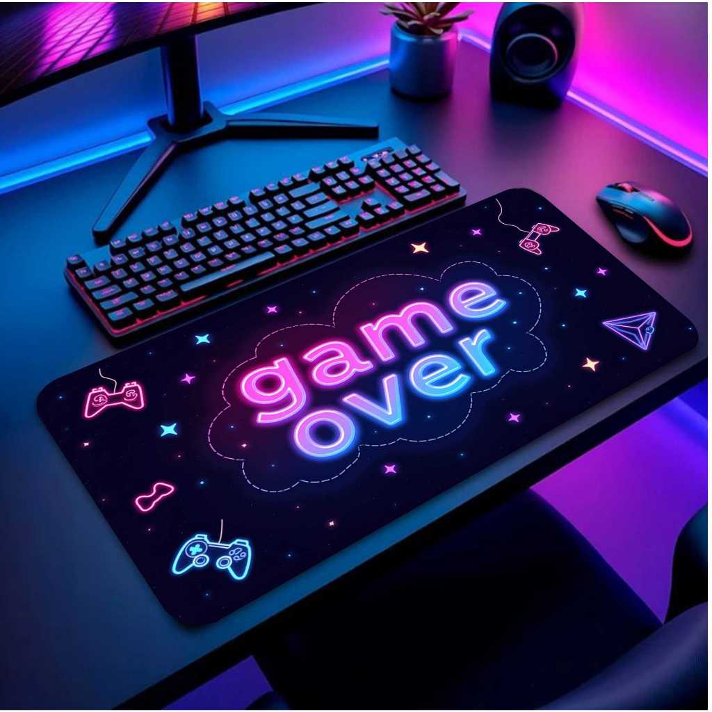 Mouse Pad Gamer Premium Game Over 1 90x40