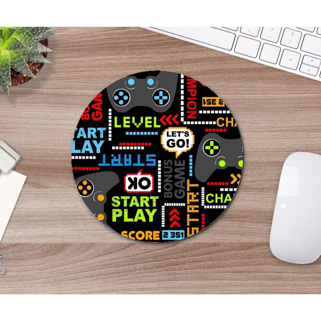 Mouse Pad Redondo Neoprene 19x19 Games Geek