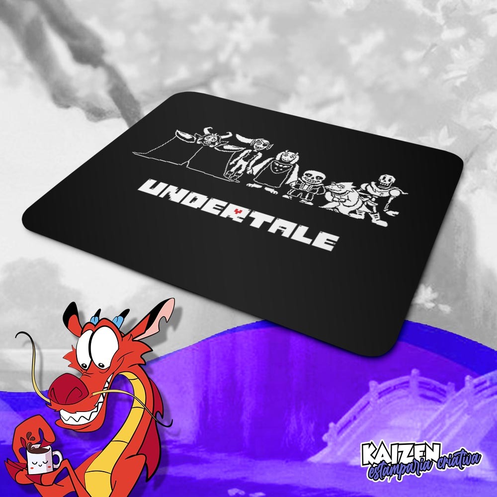 Mousepad Undertale - Games - (Dois modelos e dois tamanhos)