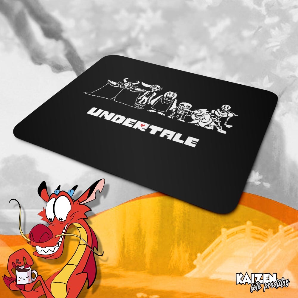 Mousepad Undertale - Games - (Dois modelos e dois tamanhos)
