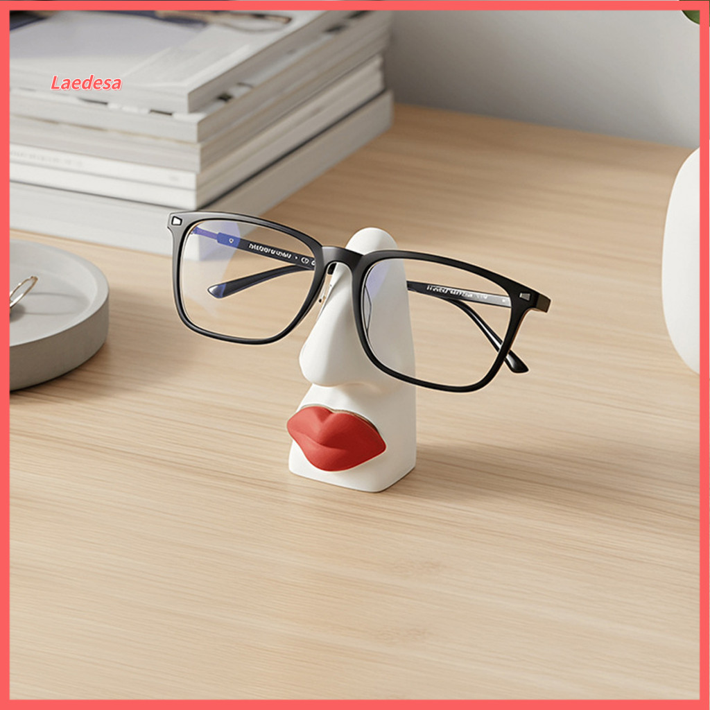 Face Glasses Holder Modern Model Eyewear Rack 3d Printed Lip – Sculpture Organizer Small Desktop Storage Trendy Home D