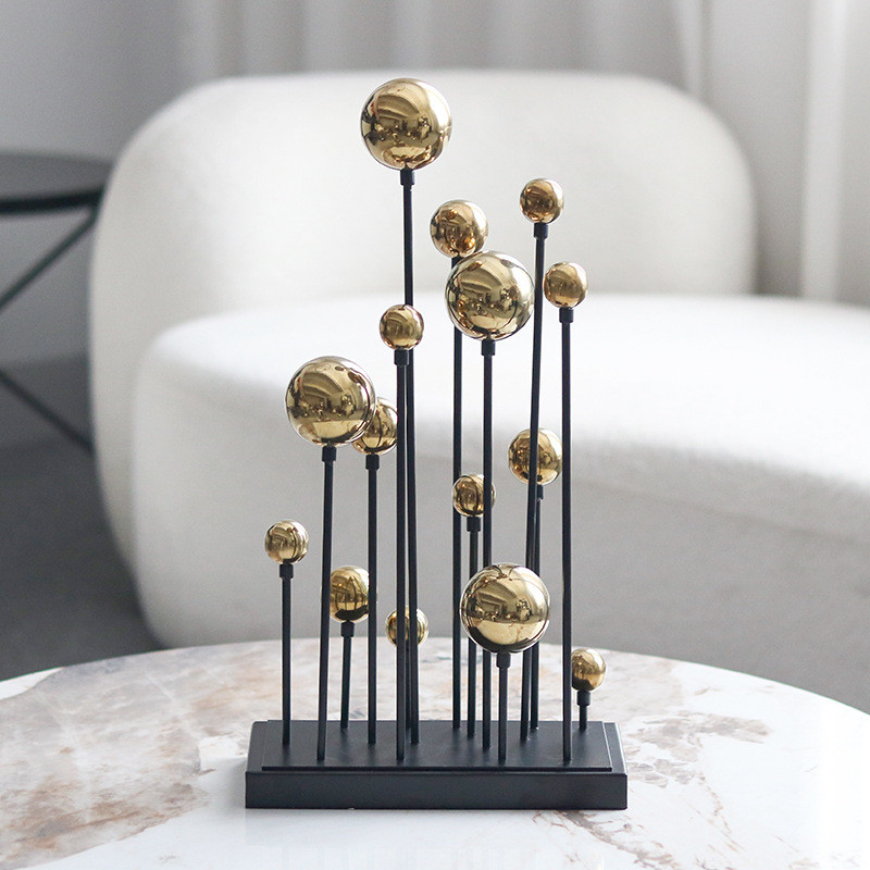 Luxury Artistic Balloon Cluster Sculpture Home Decor for Living Room, Study, Desktop, Entryway, Model House, and Hotel D