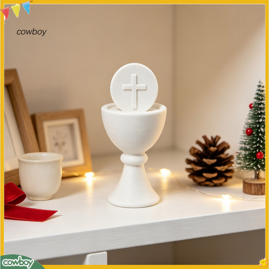 3d Printed Holy Grail Figurine Ready to Paint Religious Sculpture for Christmas Home Church Table Decor Unique Desktop O
