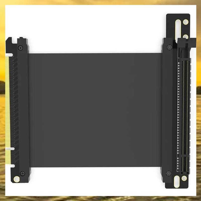 (Vko) PCI-E 3.0 16X Extender Riser Cable Express PC Extension 164PIN Suporte Para Placa Gráfica Cabo De 90 Graus De Velo