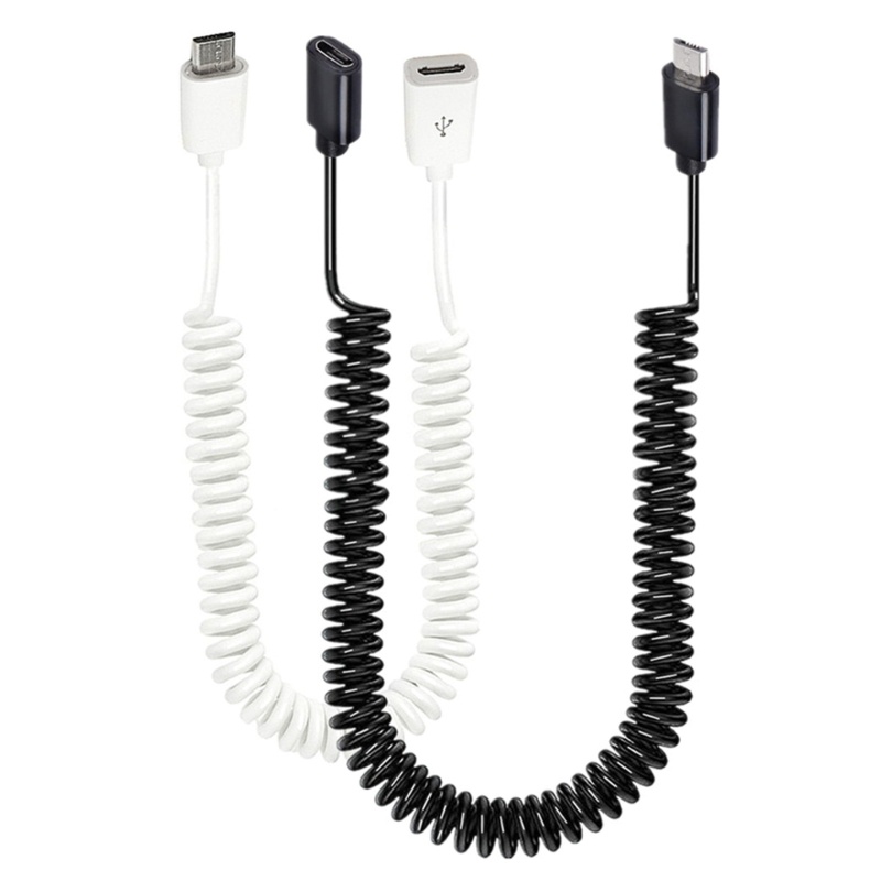 KOK Compact Micro USB Spring Extension Cable Fio De Transmissão De Estabilidade De Sinal