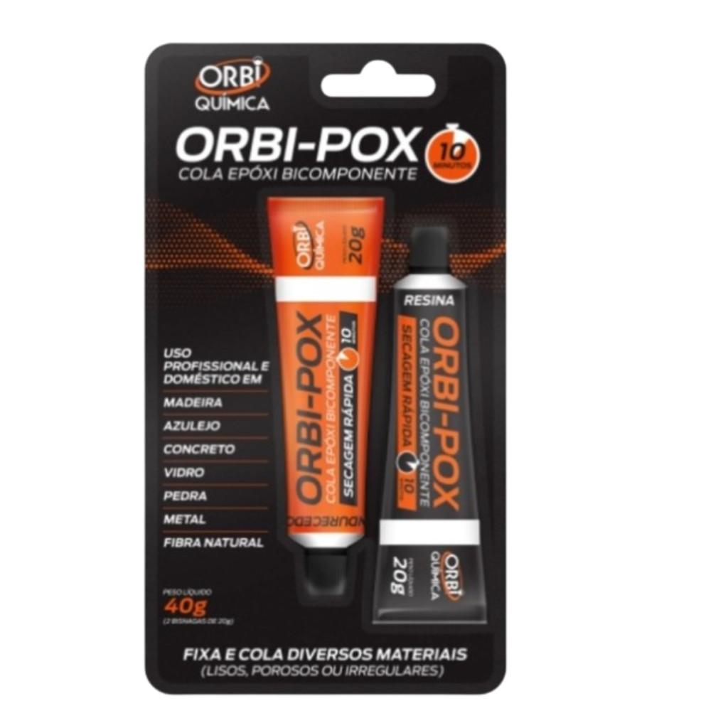 ORBIEPOXI - ADESIVO EPOXI INCOLOR 40G (2X20G)
