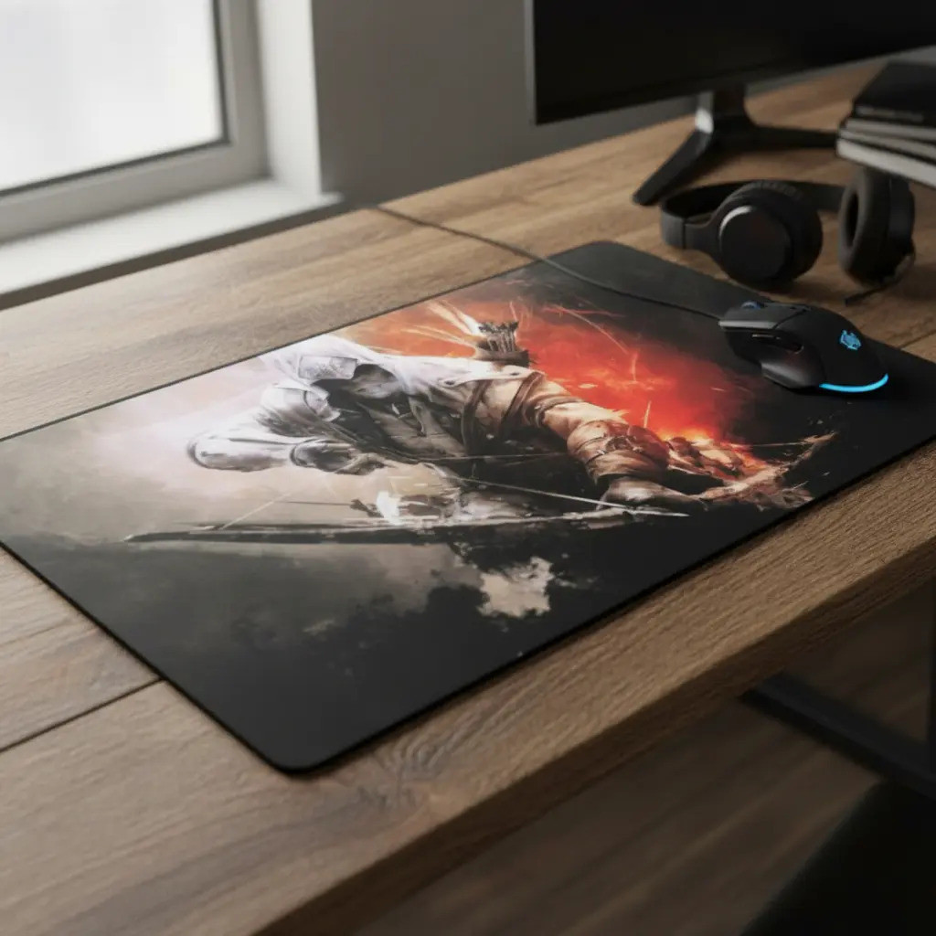 Mousepad Gamer Grande Large Speed Fps 70x35 Modelo Assasin's