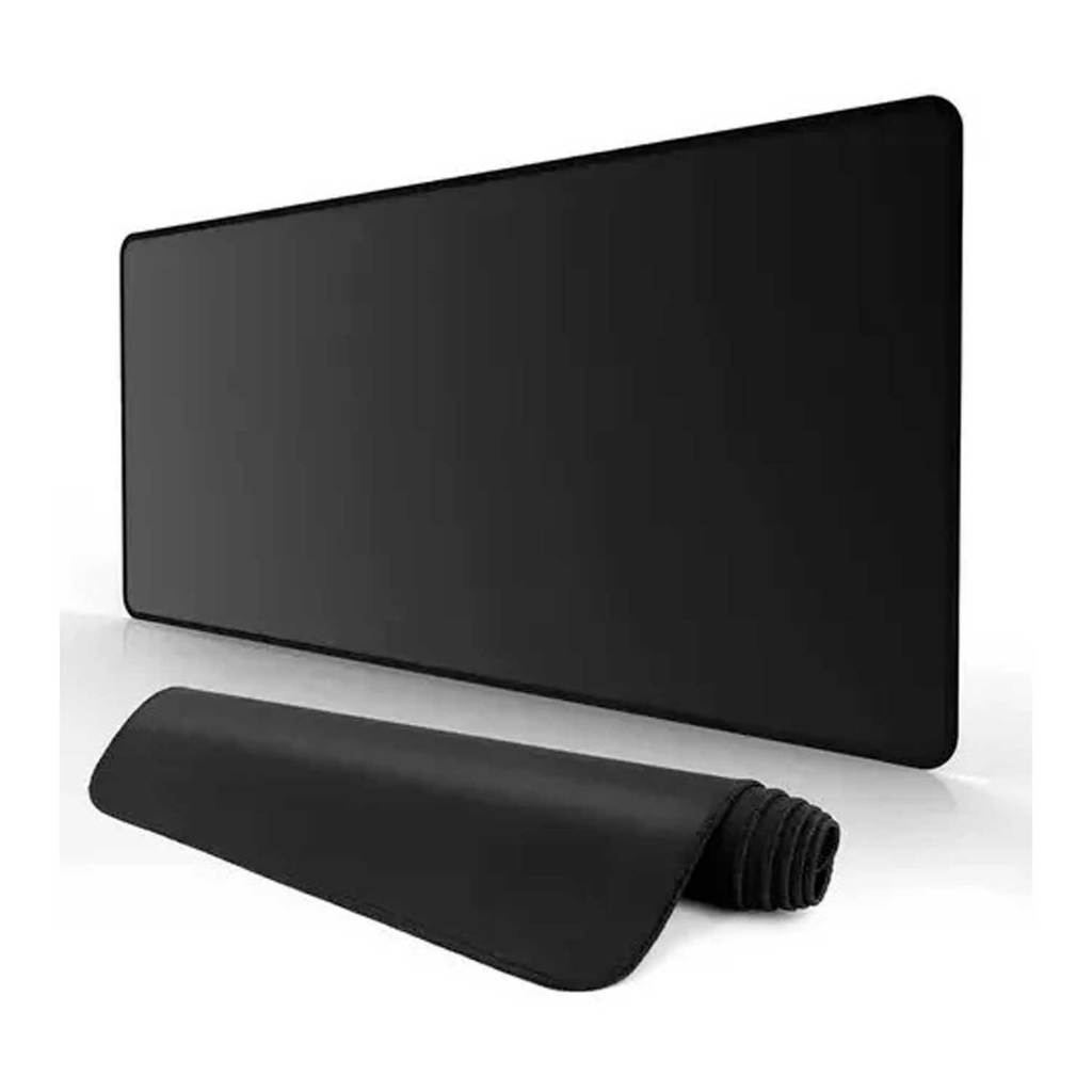 Mouse Pad Gamer Extra Grande Speed Anti Derrapante Profissional Desk Pad Large Wide Preto Liso