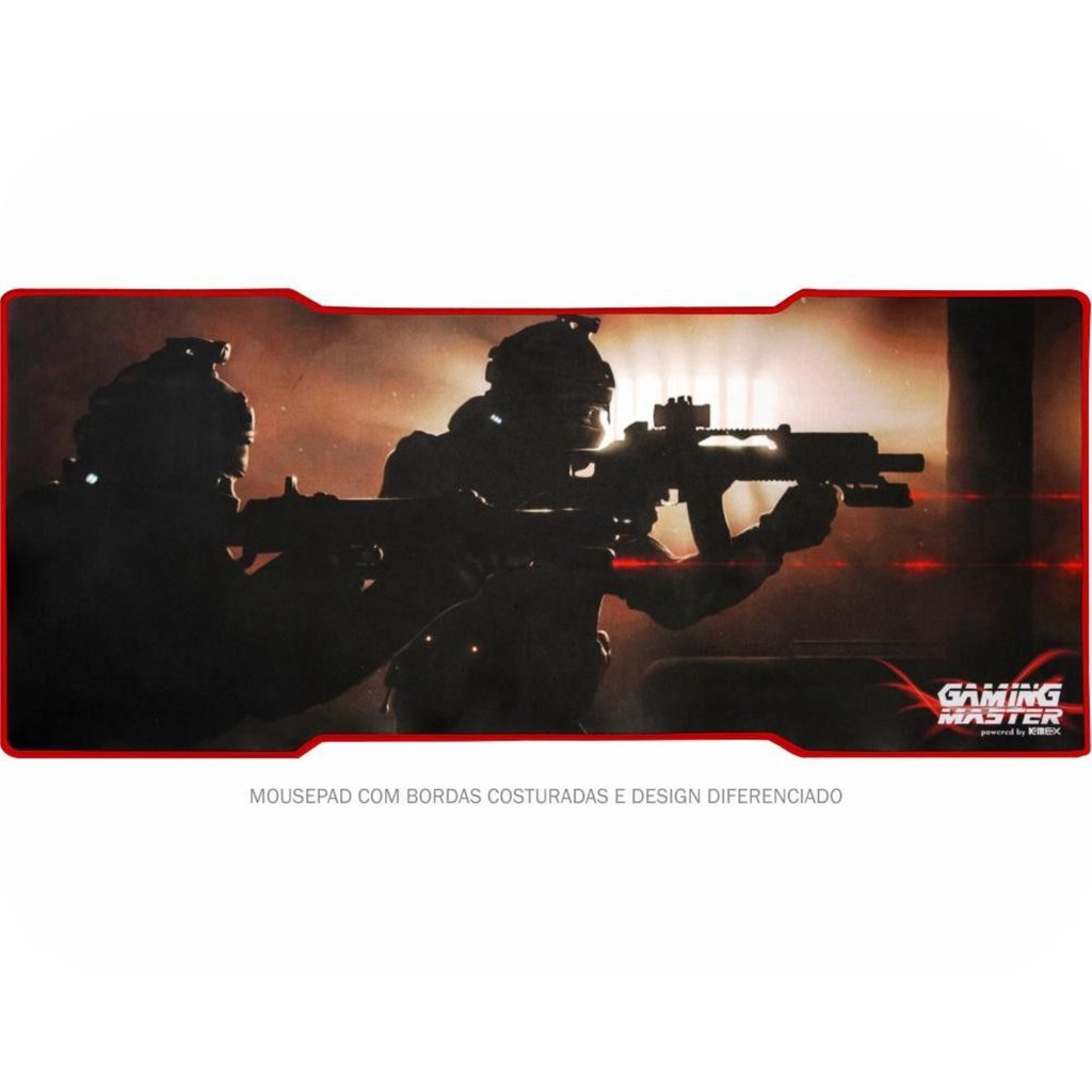 Mouse pad Gamer Extra Grande Large Mouse Teclado 70x35 Cm