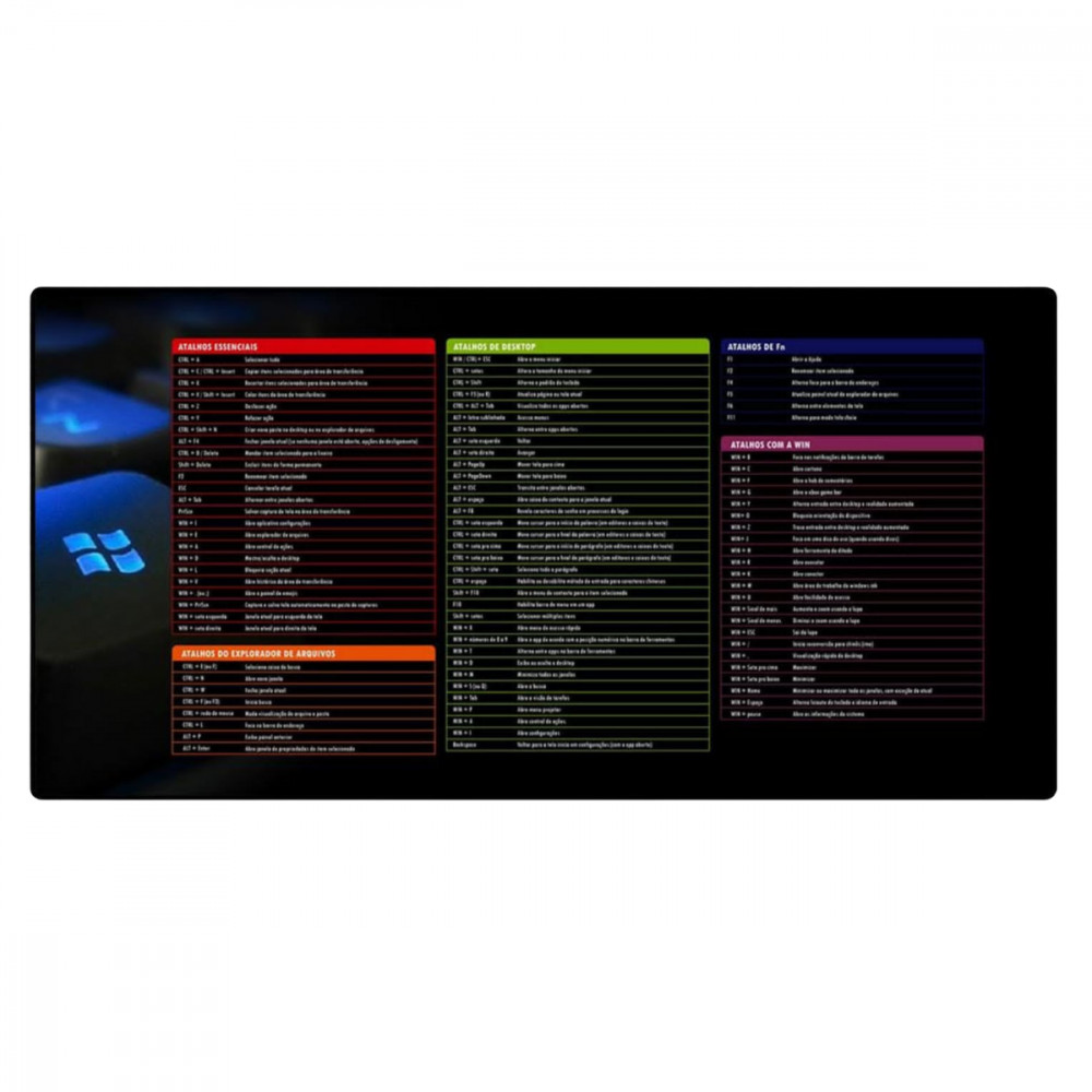 Mouse Pad Gamer XL 70x35cm Exbom MP-7035C - Ultra Grande