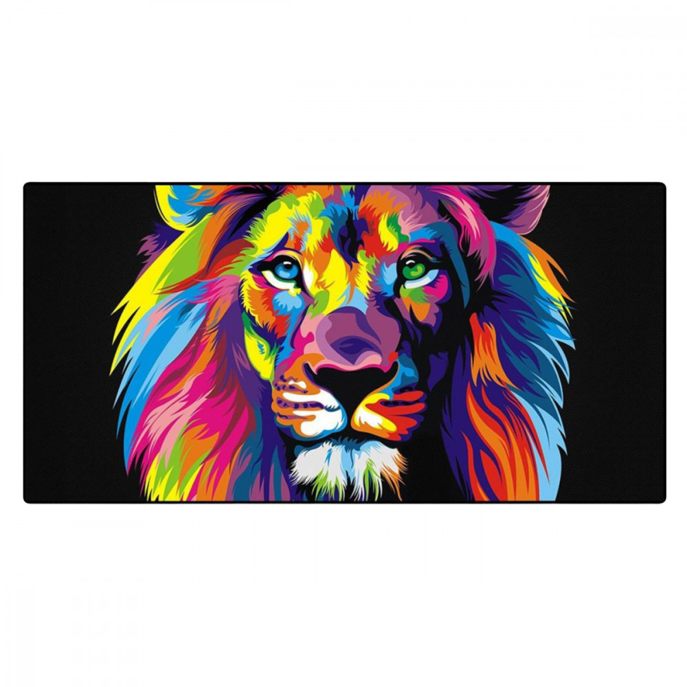 Mouse Pad Gamer Extra Grande Rei Leão 70x35cm