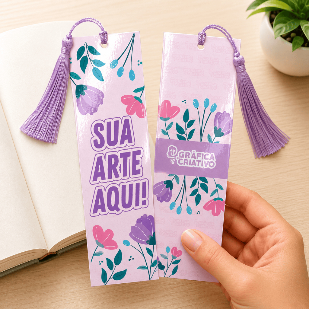 Marcadores de página com tassel - Personalizado