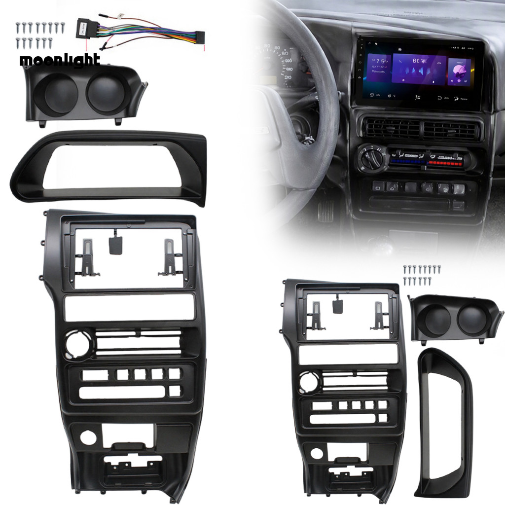9 Inch Car Radio Dash Fascia Kit for Lada Samara 2002-2014 Left Hand Drive Stereo Frame Bezel Adapter for Android Head U