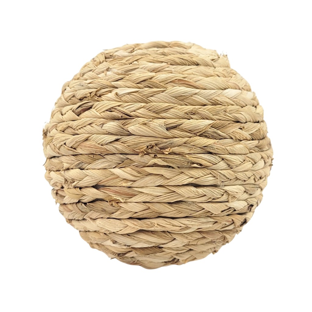 Bola Decorativa Fibra Natural Clara 12cm Decoração