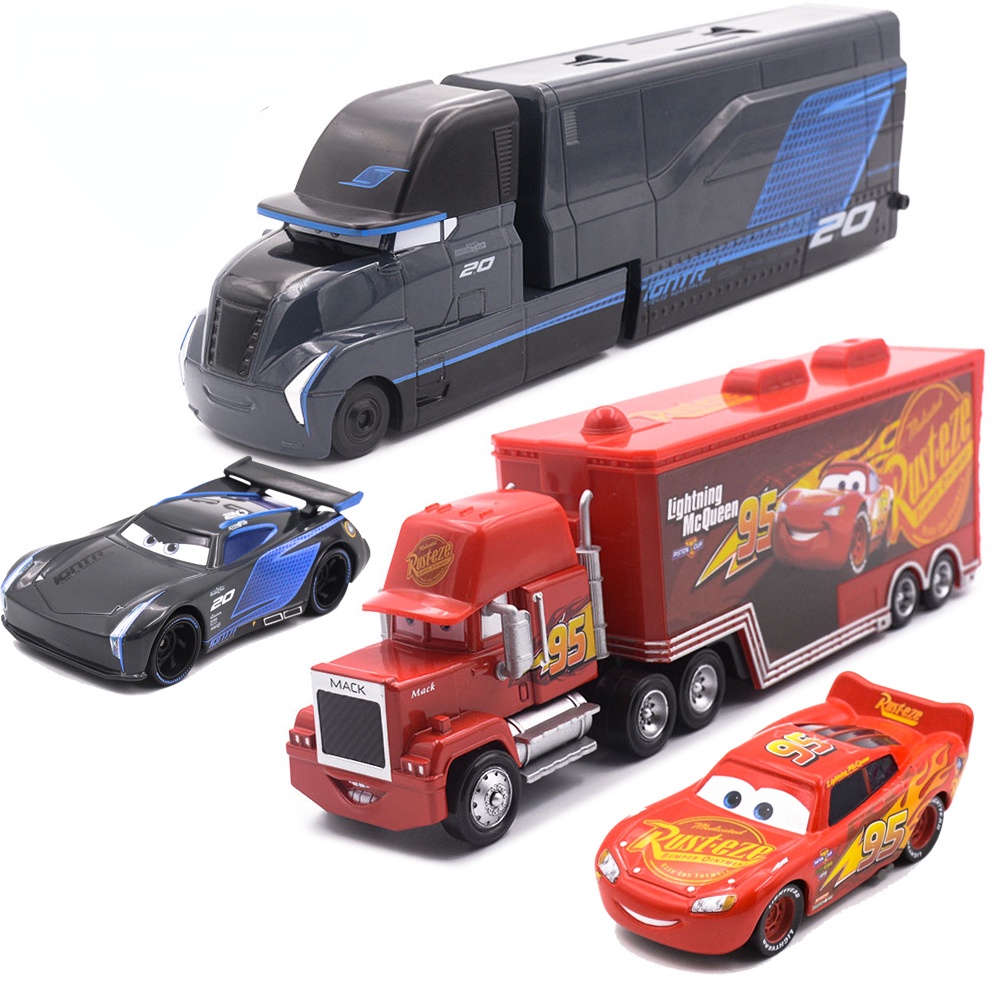 Alloy Pull Back Truck Toy Large Diecast Transport Vehicle Model For Kids Tank Container Car