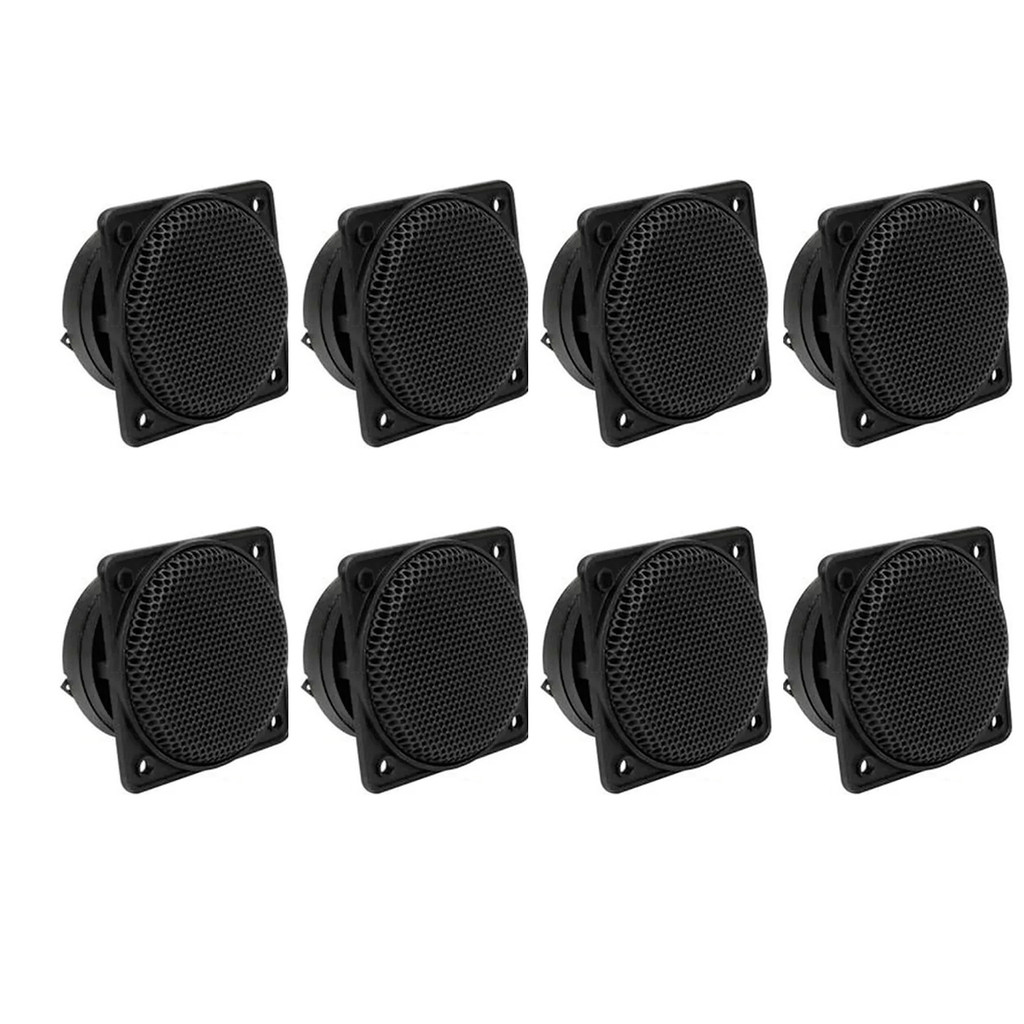Kit 8 Tweeter Piezoelétrico Plastico 250w Rms Performance Sound