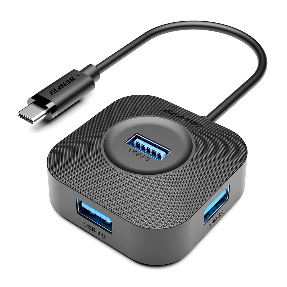 Benfei Hub USB-C p/4 Portas USB 3.0 5Gbps Plug and Play