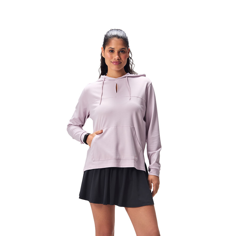 Blusa Joma Breath C/Capuz Feminino Rosa