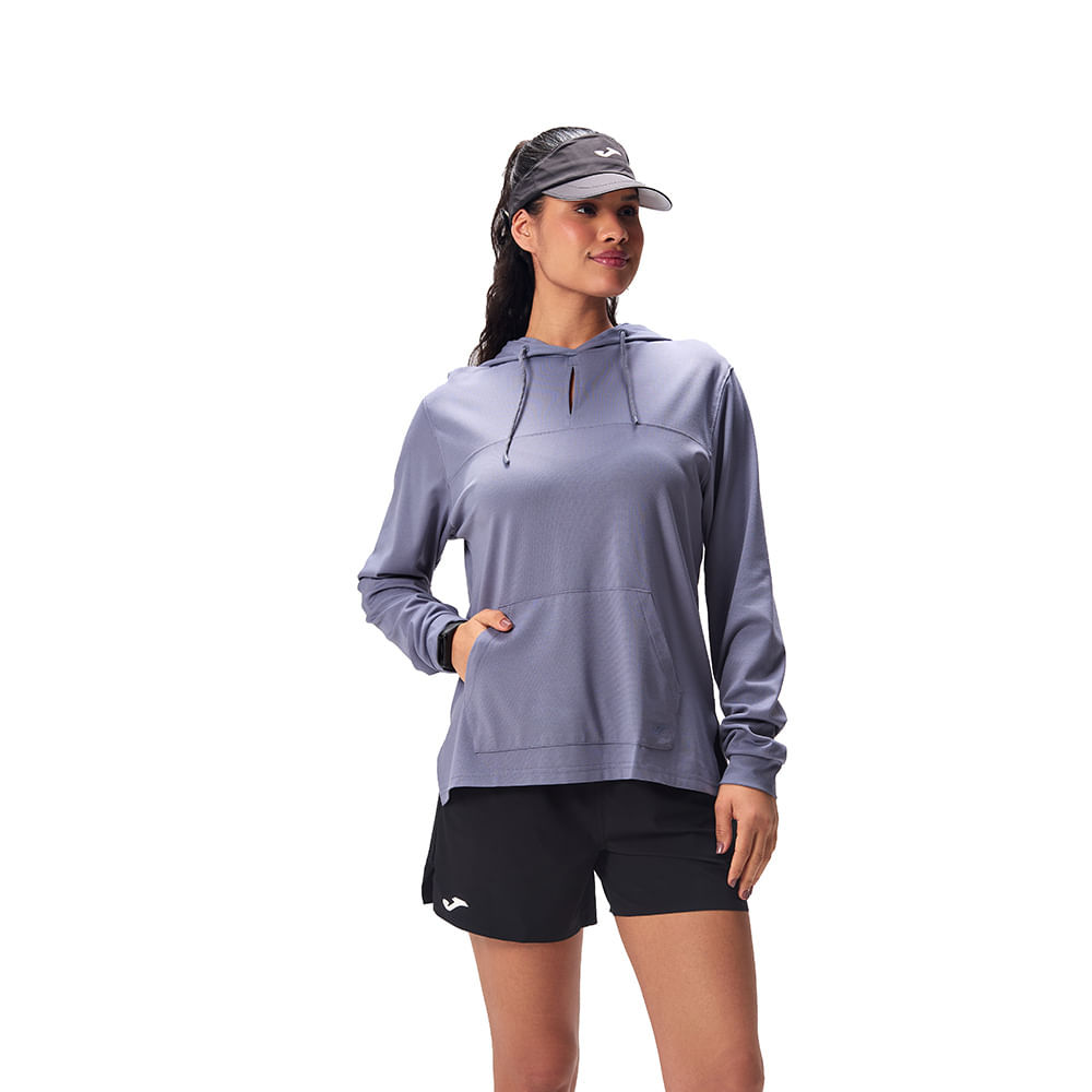Blusa Joma Breath C/Capuz Feminino Cinza