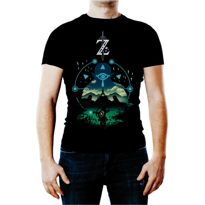 Camiseta The Legends of Zelda - Breath of The Wild - videogame geek nerd