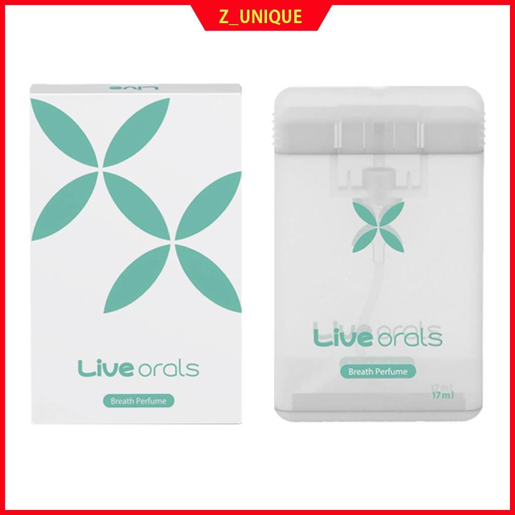 [Fabricado Na Coreia] LIVE ORALS Breath Perfume Oral Spray 17ml-Hálito Fresco De Longa Duração , Remoção De Placa , Sabor Suave De Menta