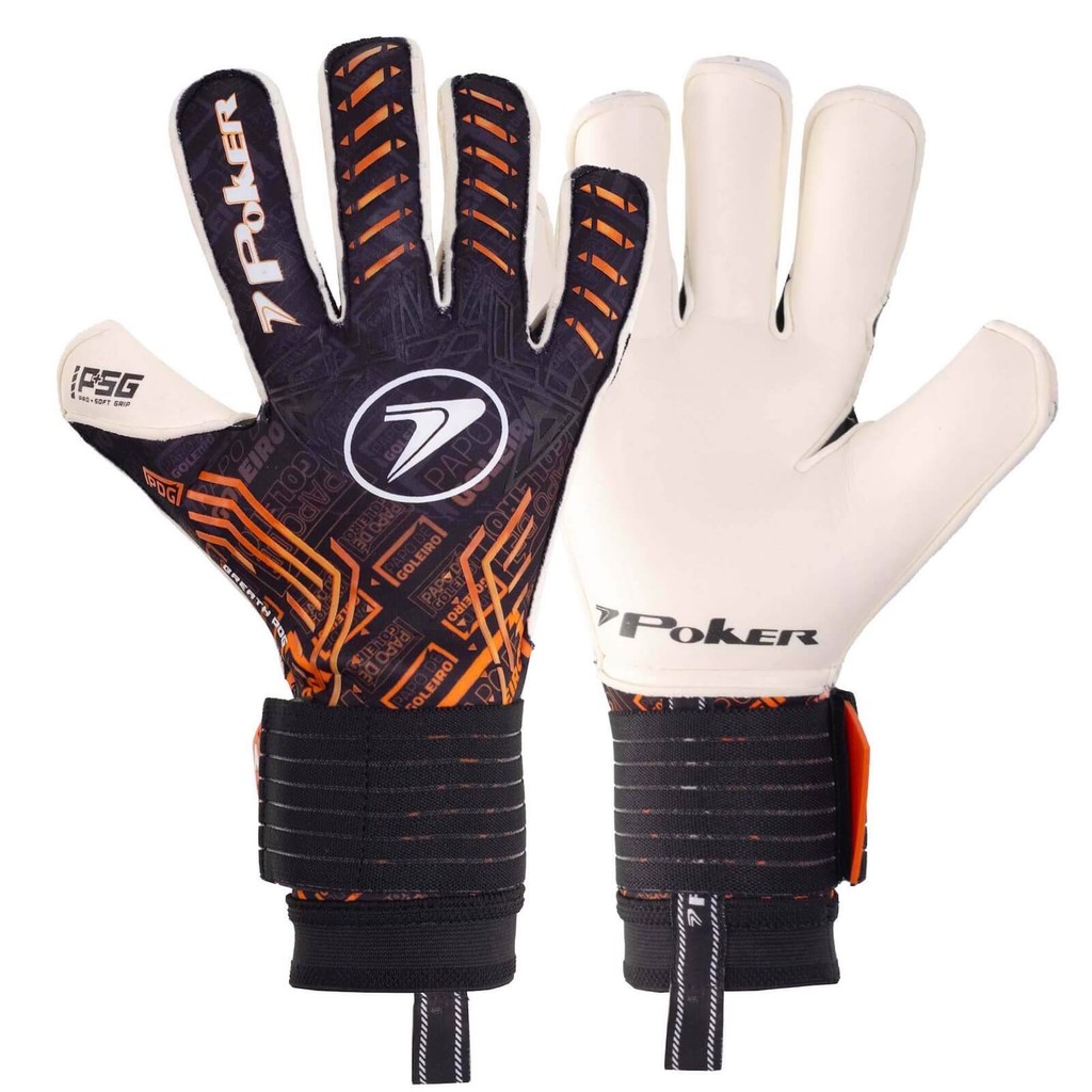 Luva de Goleiro Profissional+ Poker Breath PDG com Grip Avançado