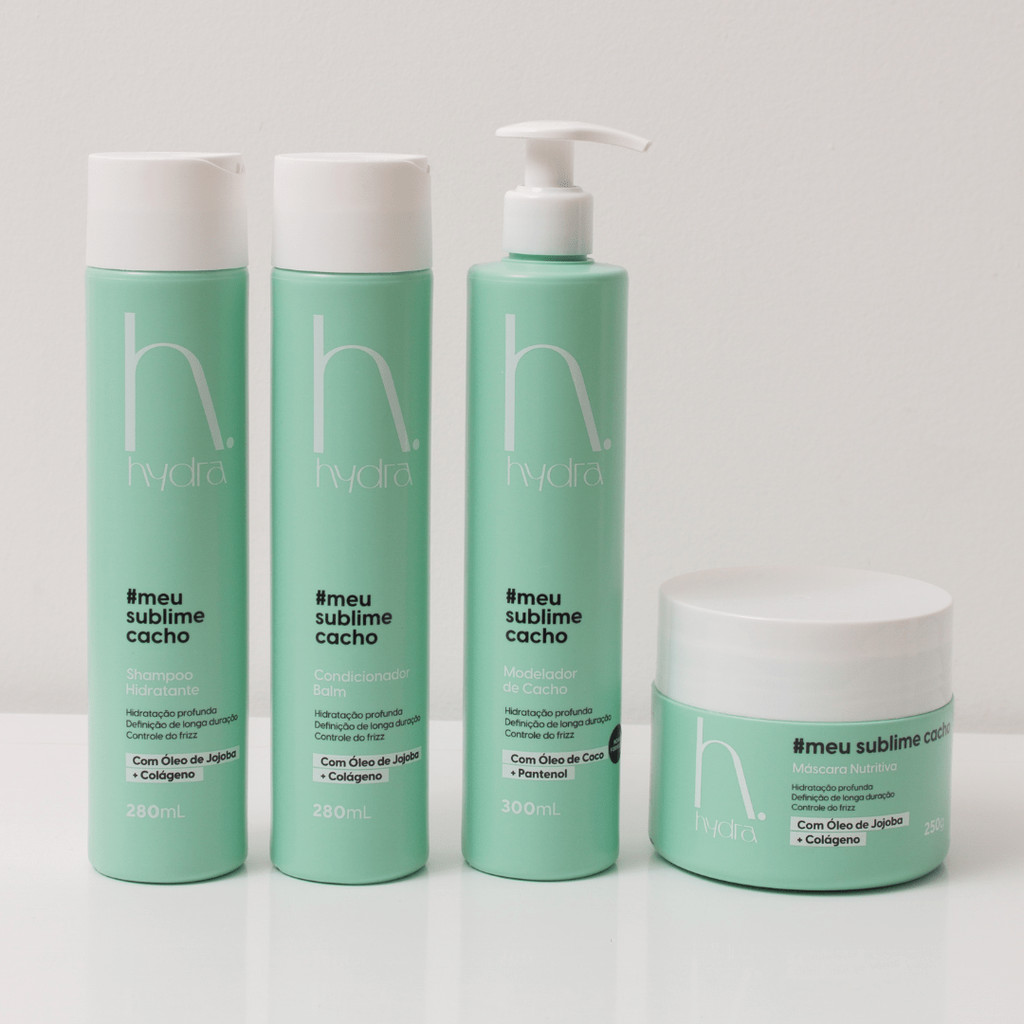 Kit para cacheadas, onduladas e crespas Meu Sublime Cacho com Modelador de Cachos 300mL Hydra Cosméticos
