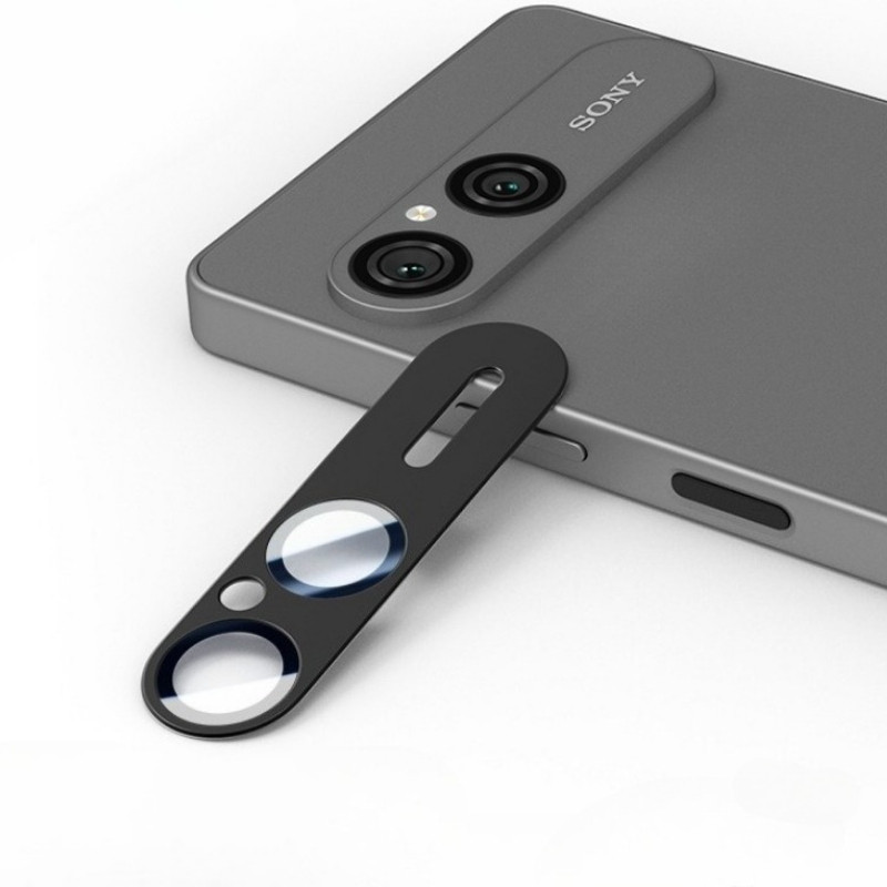 1-2 Pcs Para Sony Xperia 10 VIII VII Protetor De Lente De Câmera Premium Liga De Alumínio Fosco Metal HD Vidro Temperado