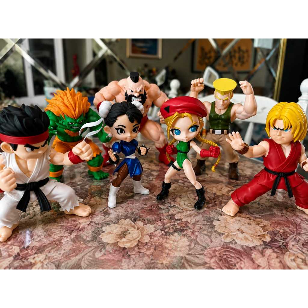 Street Fighter lutadores impressão 3D
